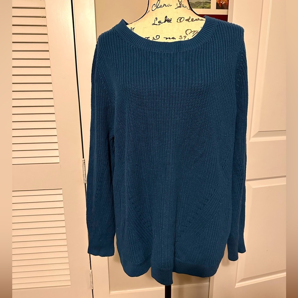 Lane Bryant Dark Teal Sweater Size 18/20